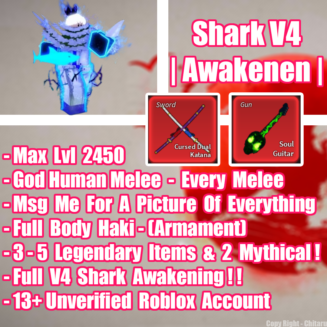 ❄️ BLOX FRUIT ACCOUNT, 🌟 MAX LEVEL 2450, ✓ RACE V4 AWAKEN, 💳 BEST -  SELLER!