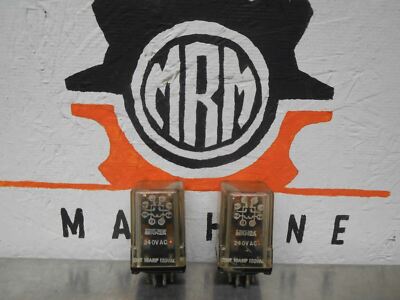Line Electric MKH2A Relays 240VAC 10A 120VAC 8 Pin Used With Warranty (Lot of 2)