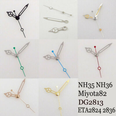Lancette Per Orologi Bliger - Compatibili ETA, Miyota, Seiko NH35, NH36 - Argento