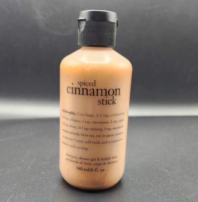 Philosophy Spiced Cinnamon Stick 3 in 1 Shampoo Bath Shower Gel 6 oz Sealed New 