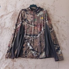 Mossy Oak Camo Pullover XL Break Up Infinity 1/4 Zip VGC