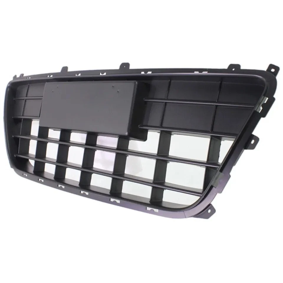 New Front Center Bumper Grille Black Plastic Fits 2009-2012 Hyundai Elantra Foto 3 de 4