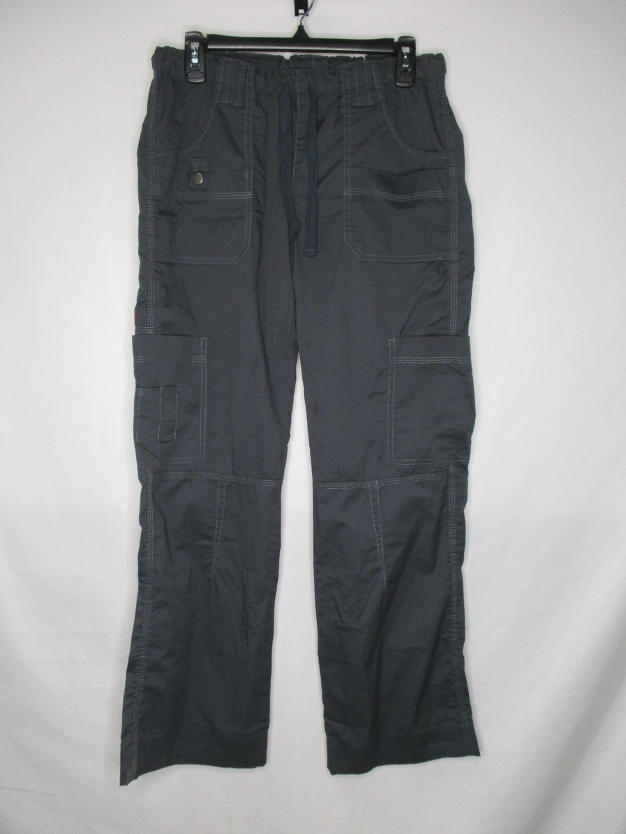 Dickies Outdoor Cargo Pants Women 8 Tall Dark Gray Drawstring