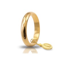 Fede Nuziale Unoaerre 5 Grammi Oro Giallo 18 kt Classica