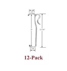 ONE DOZEN 3" Single Slat VALANCE CLIPS for WOOD or MINI Horizontal BLINDS - New!