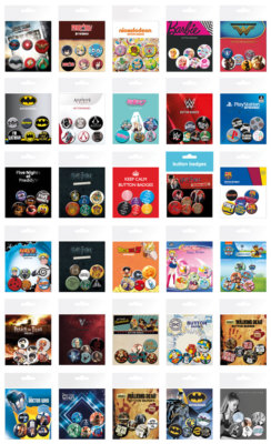 GB Eye Badges Buttons Merchandise Movies Games Nerds Motive Anstecker Auswahl