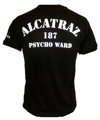 Ticila ALCATRAZ § 187 PSYCHO WARD Break Knast Prison Crime Star T-Shirt S M L