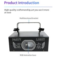 Disco Effect lighting RGB LED Beam DMX DJ Party Stage Laser Projector Light ZaK6