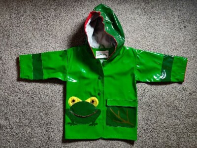 Kidorable Kinder Frosch Grün Regenmantel 12-18 Monate EU 70-76 NEU