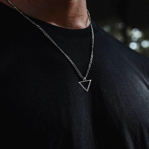 1pc Triangle Pendant Necklaces Gothic 