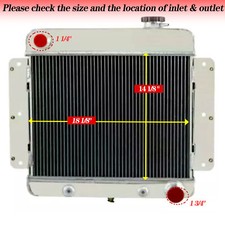 2row Aluminum Radiator For 1962 1963 1964 1965-1967 Chevy Ii Nova L6 V8