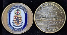 FFG-40 USS HALYBURTON - Navy Challenge Coin