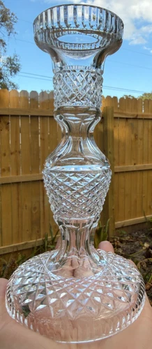 Vintage Waterford Crystal Alana Pattern Candle Stick 7.5" One Only Sparkly!