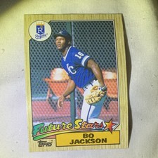 Topps 1987 Bo Jackson #170 Future Stars Rookie Kansas City Royals Baseball Card