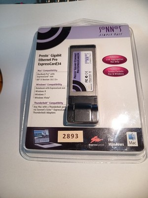 Presto Gigabit Ethernet Pro Express Card Netzwerk Adapter 1000Mbit 34mm