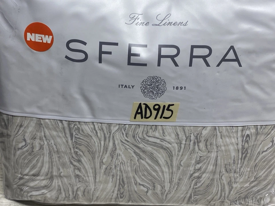 Funda nórdica Sferra Sera 5890 larga grapa algodón satén reina natural nueva Foto 2 de 4