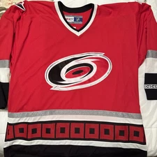 Carolina Hurricanes CCM Jersey Red Vintage NHL Mens XL NEW