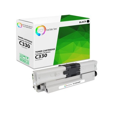 TCT Black Oki 44469801 Toner Cartridge For Okidata C330 C310 C530 MC361 MC351