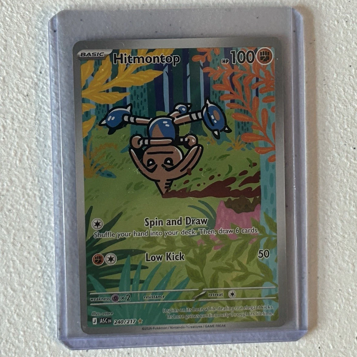 Pokémon Hitmontop 240/217 Scarlet & Violet Full Art SIR Uncommon Regular Card