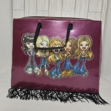 Bratz 2002 Doll Zip Travel Bag Carrying Case Fringe With 3 Inserts Vintage