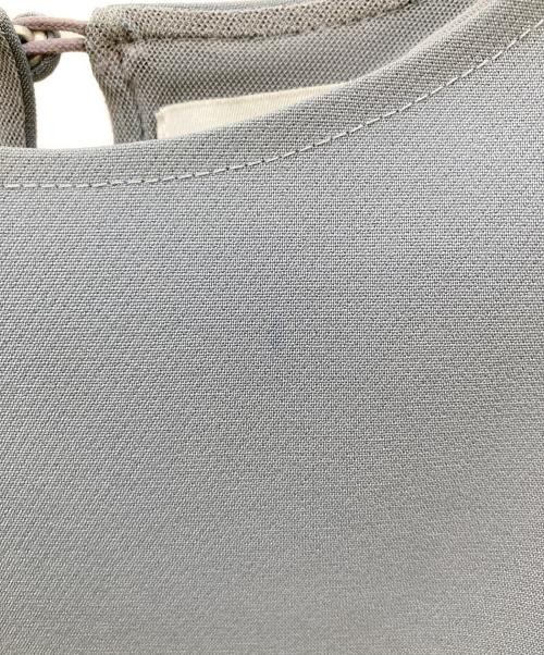 Ameri                    sheer sleeve blouse blue… - image 3