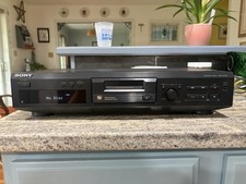 Sony MDS-JE330 MDLP MiniDisc Deck w/ Optical RCA I/O, Black