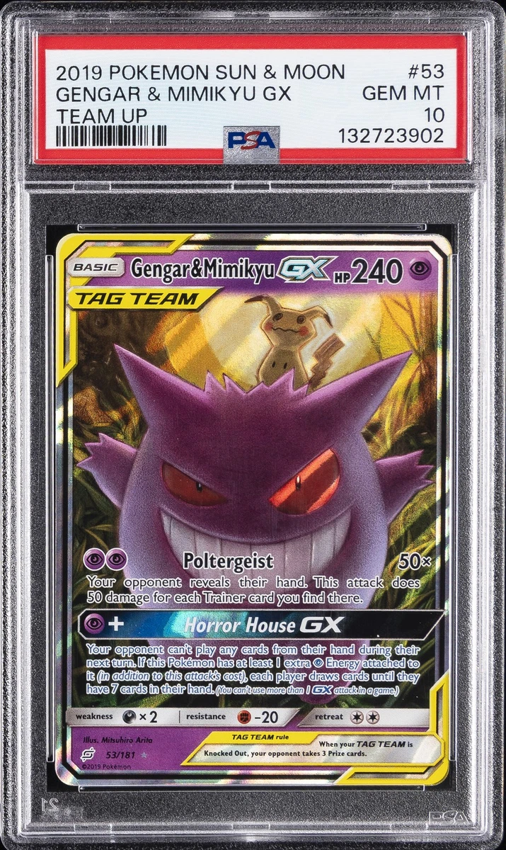 Preços baixos em Cartões TCG Gengar & Mimikyu GX Pokémon | eBay