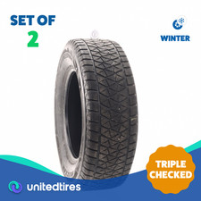 Set Of 2 Used 27565r18 Bridgestone Blizzak Dm-v2 114r - 732 Set Of 2 Used 27565r18 Bridgestone Blizzak Dm-v2 114r - 732