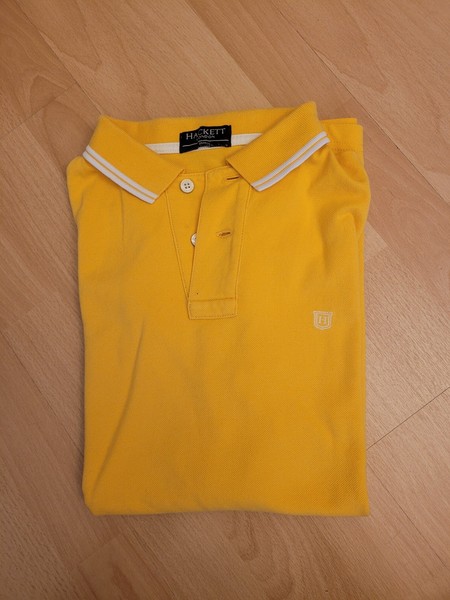 Hackett London Polo Gelb/Weiss Small