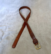 VINTAGE Full Grain Leather Cognac Brown Leath...