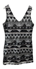 One Clothing Los Angeles Metallic Sequin Sheath Dress Party Cocktail NEW  Size L