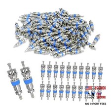 100 Pcs Valve Core for R410 R32 R22, Copper Nickel Plated Valve Core,