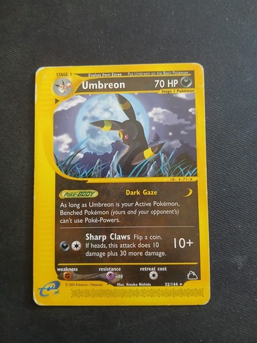 Pokemon Card-Umbreon-Skyridge-ENG-32/144-LP/Good mp