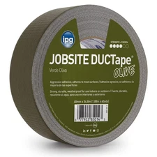 IPG (20C-0D2) JobSite DUCTape, Colored Duct Tape, 1.88" x 60 yd, Olive Drab (Sin