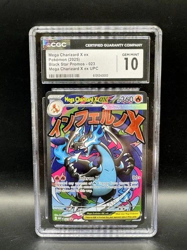 Mega Charizard X ex 023 Me: Mega Evolution Promo Holo - CGC 10