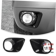 Front Fog Light Cover for 2007-2014 Chevy Avalanche Suburban Tahoe Black