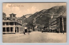 Canada- Baniff Alberta Baniff Avenue Street View Old Postal PC Vintage Postcard