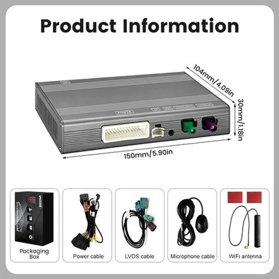 Für Mercedes Benz NTG 5.5 CarPlay Android Auto Media Box W206 W212 W222 Decoder