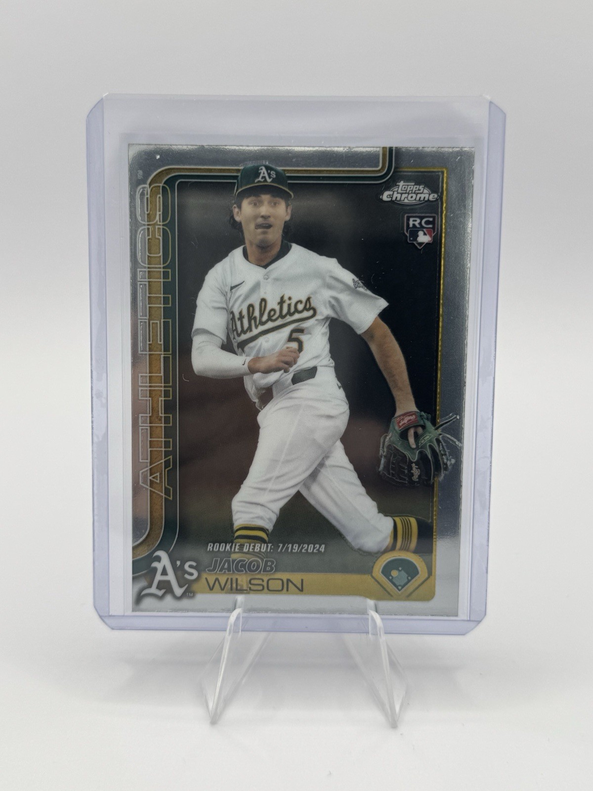 2025 Topps Chrome Update Jacob Wilson Rookie Debut #USC150 - Chrome - Athletics
