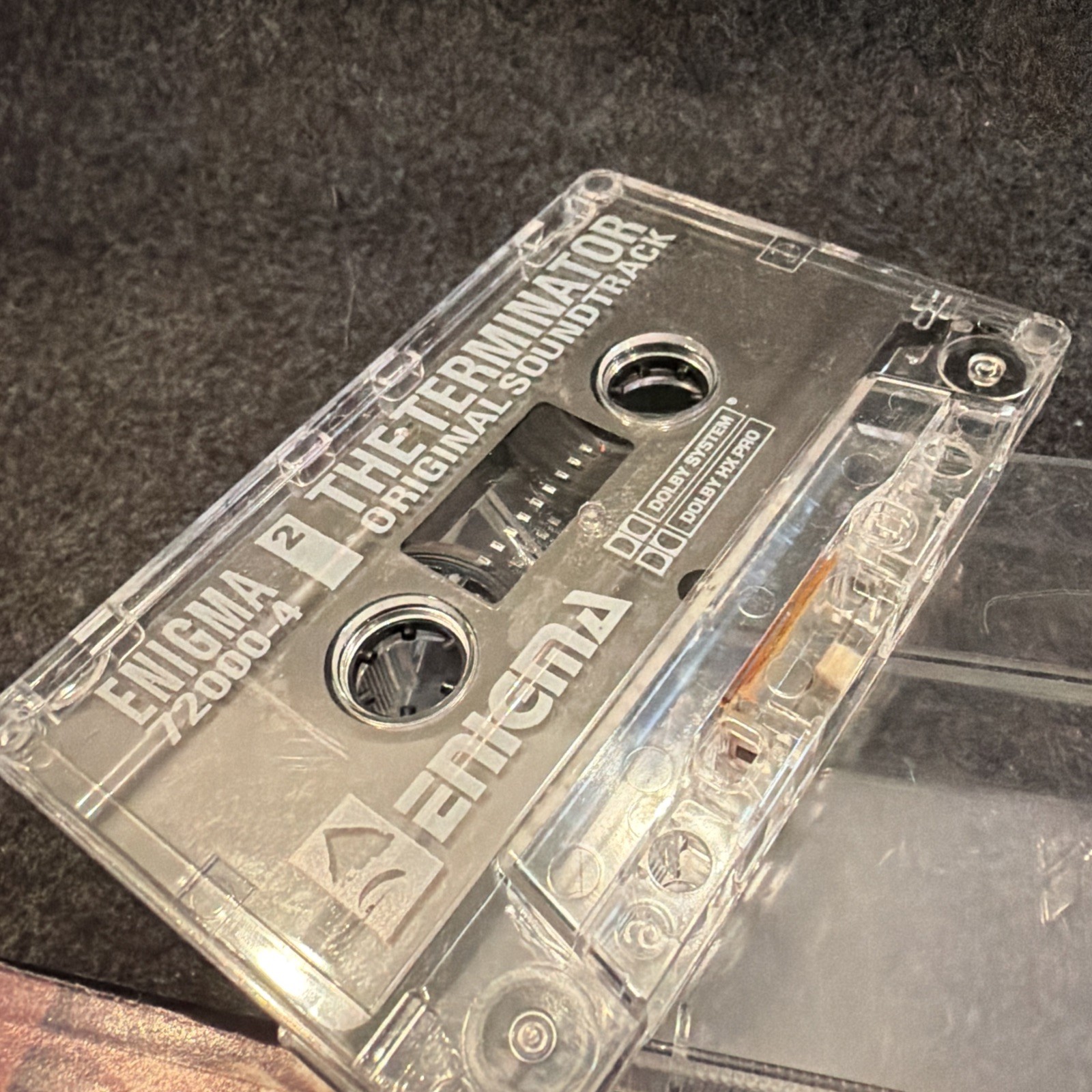 the terminator Original Soundtrack Cassette Tape Enigma 72000-4 Used