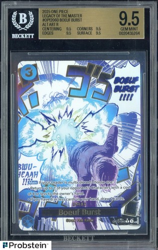 2025 One Piece Legacy of The Master #OP12060 Boeuf Burst Alt Art BGS 9.5 GEM MT