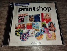 The Print Shop Version 20 PC CD-ROM 2-disc Set 2003 Broderbund Windows98/2000/XP