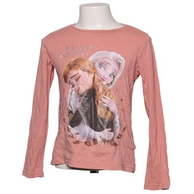 H&M, Langarmshirt, Größe: 122/128, Pink, Baumwolle, Print, Mädchen #GID