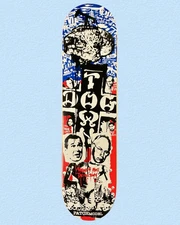 VINTAGE Dogtown Weapons Of Mass Distraction Patch Model NOS 7.75 Skateboard Deck