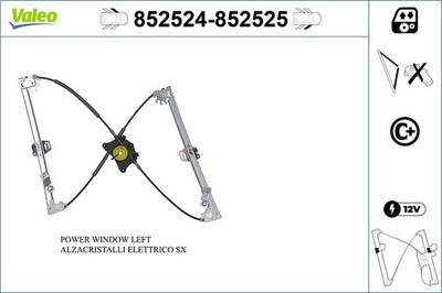 Fensterheber VALEO 852524 für VW PASSAT B8 Variant 3G5 CB5 3G2 CB2 ALLTRACK GTE
