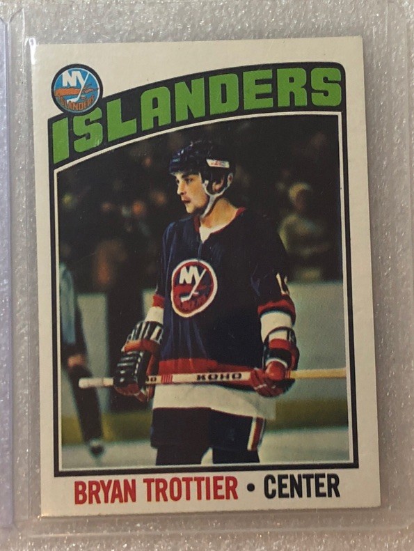 1976-77 Bryan Trottier Topps Rookie Card RC #115 HOF Top Loaded NM NY Islanders