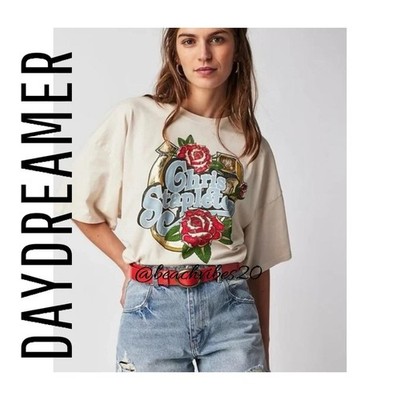 DAYDREAMER x FREE PEOPLE Chris Stapleton Horseshoe Tee Ivory One Size NWT O-450