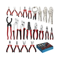 DISEN Pliers Set, 21 Pieces Full Assortment of Plier with EVA, Versatile Plie...