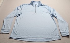 Greg Norman Collection Men's Clubhouse Pullover EH6 Blue Haze Heather Large