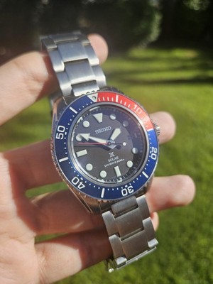Seiko SNE595 Prospex Sea Diver Solar Blue Dial Pepsi Bezel Watch